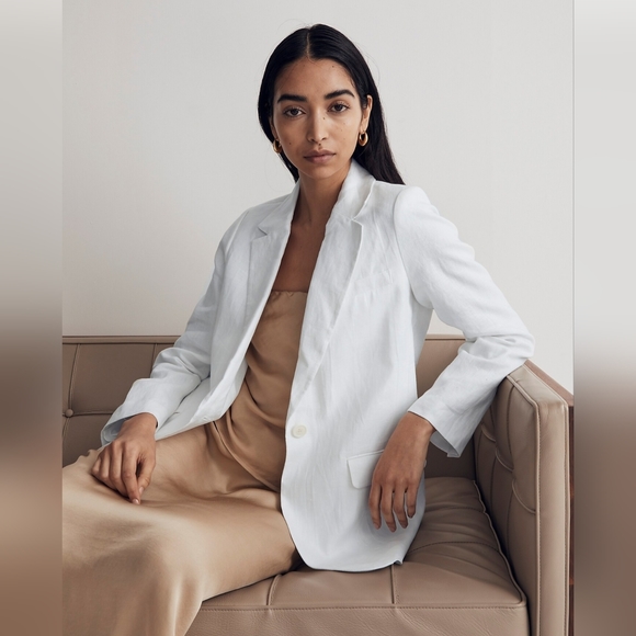 Madewell The Larsen Linen Blazer - Picture 2 of 11